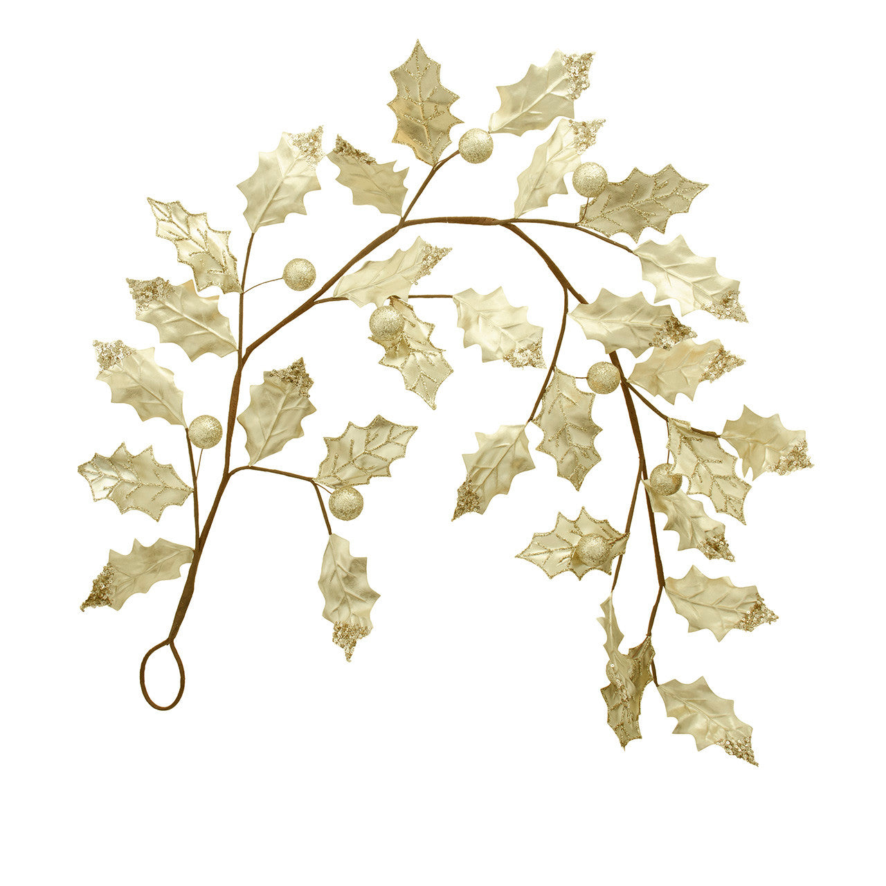 49" Gold Metallic Leaf Garland