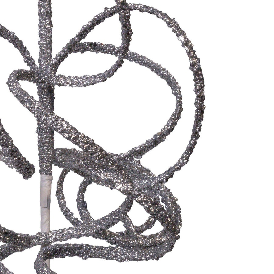 Curly Silver Glitter Spray