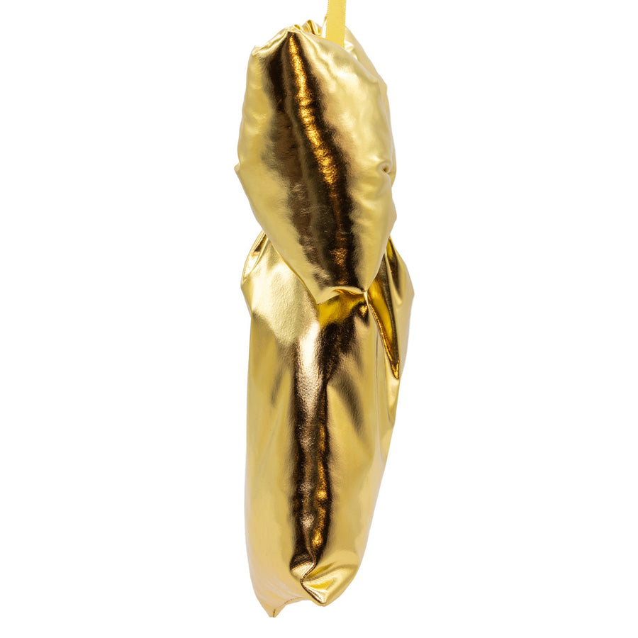 Large Metallic Gold Bow