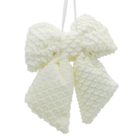 White Fluffy Bow