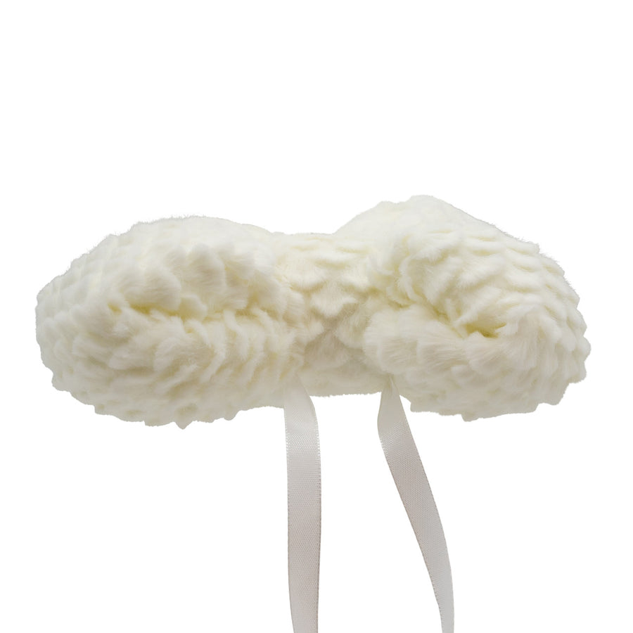 White Fluffy Bow