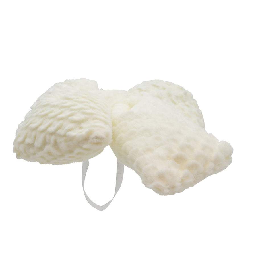 White Fluffy Bow