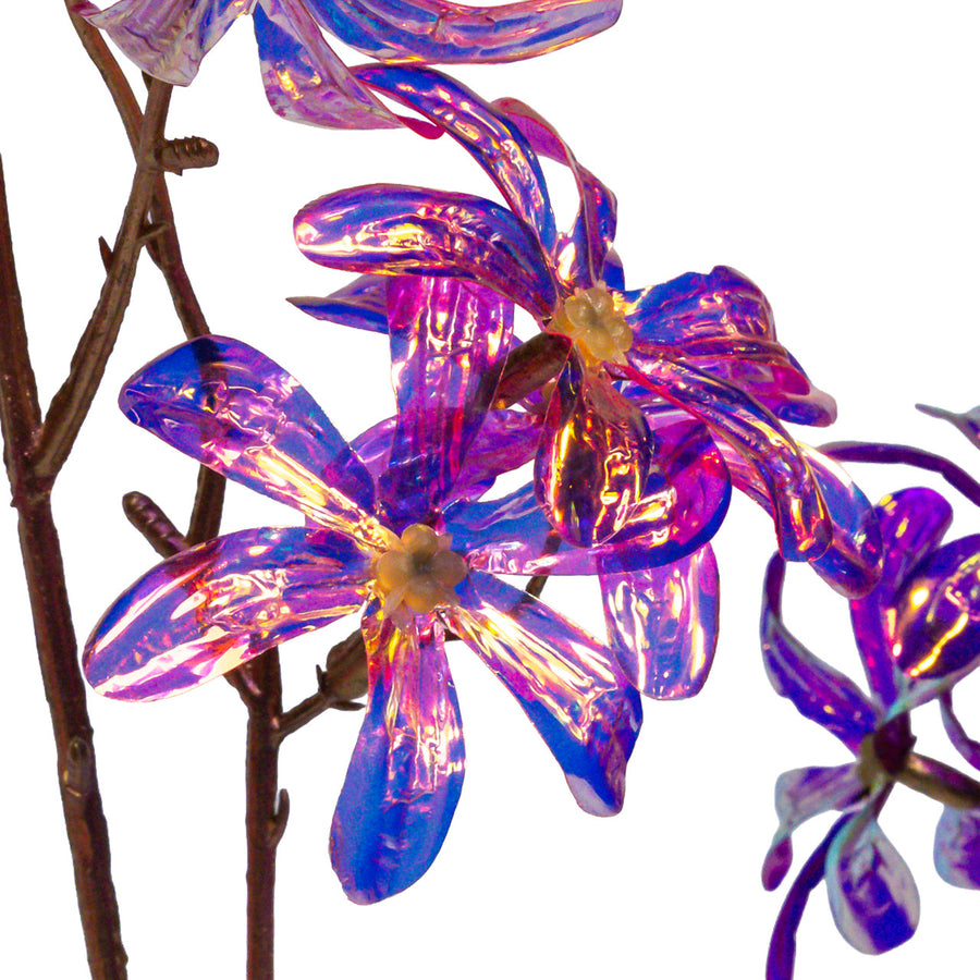 Purple & Pink Flower Branch Spray