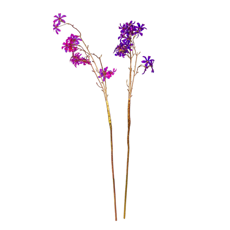 Purple & Pink Flower Branch Spray