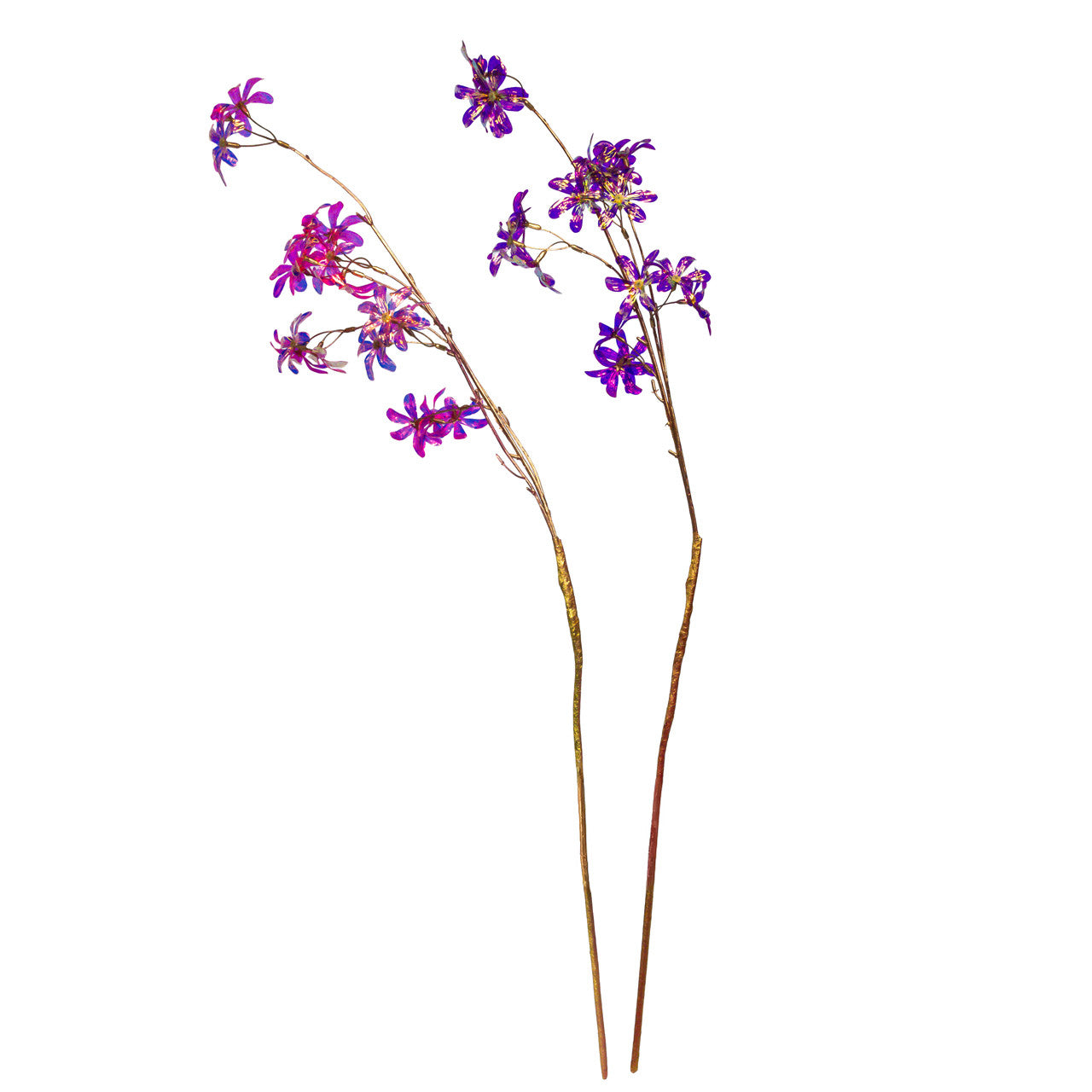 Purple & Pink Flower Branch Spray
