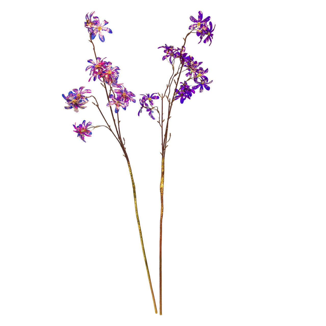Purple & Pink Flower Branch Spray