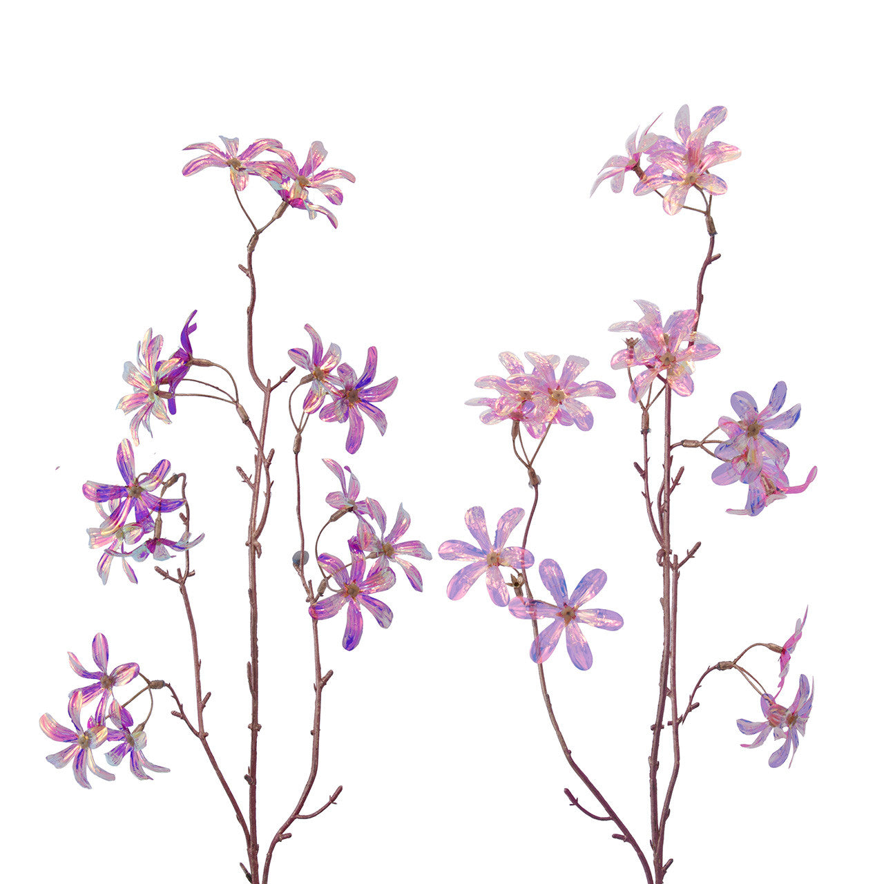Purple & Pink Flower Branch Spray