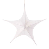32“ Silver Metal Foldable 3D Star