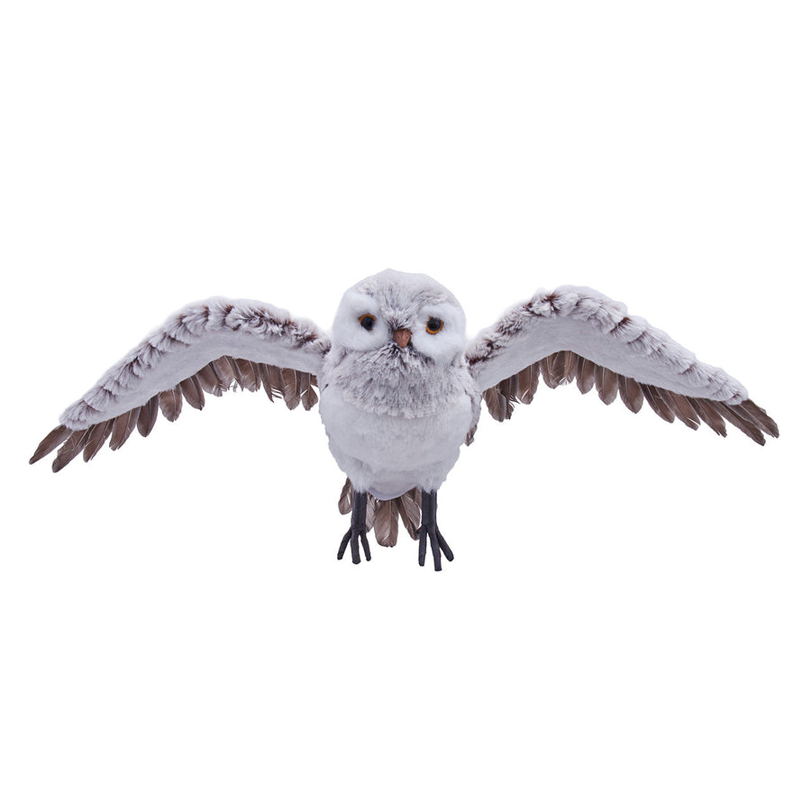 Flying White Owl Ornament