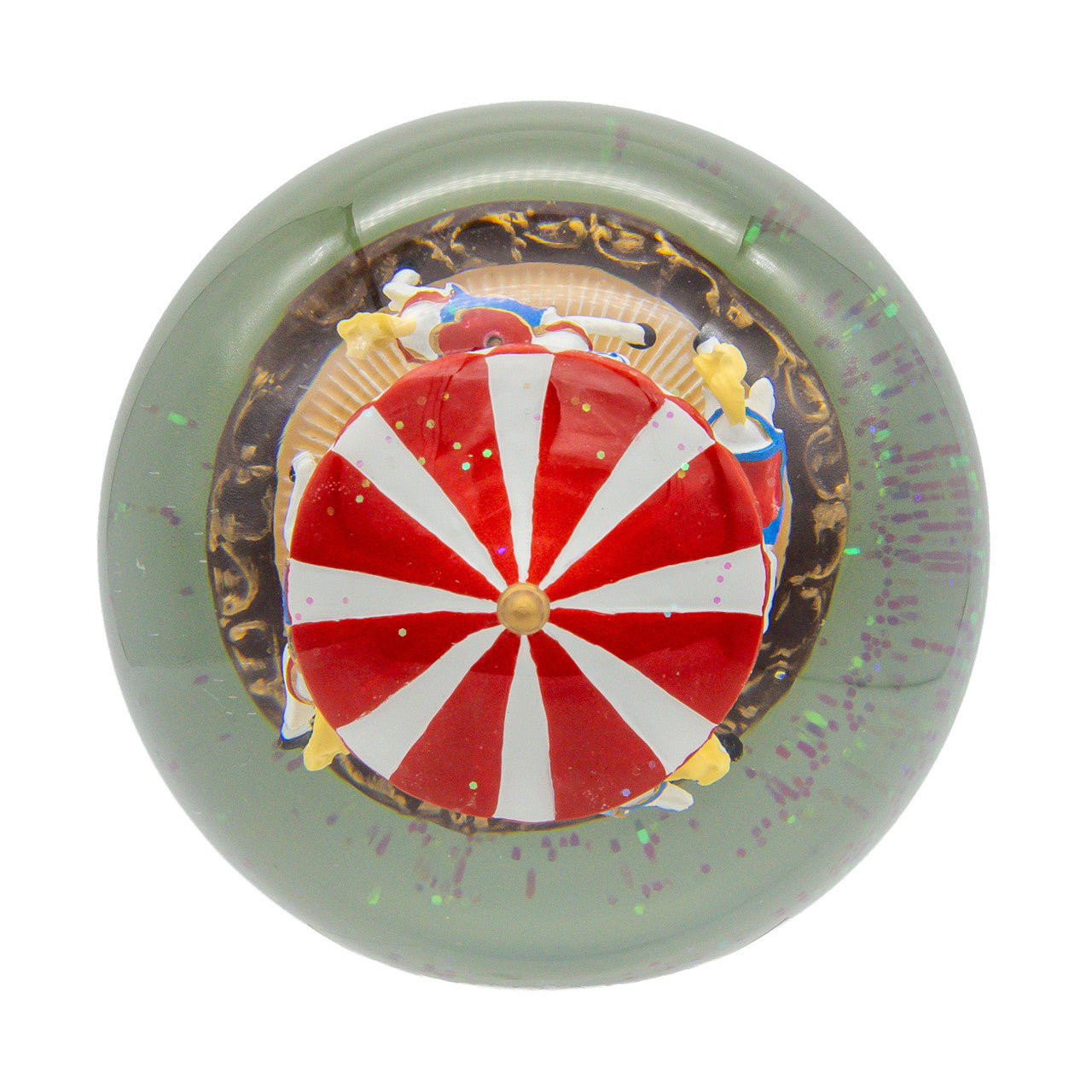 120MM Wind-Up Musical Revolving Carousel Water Globe