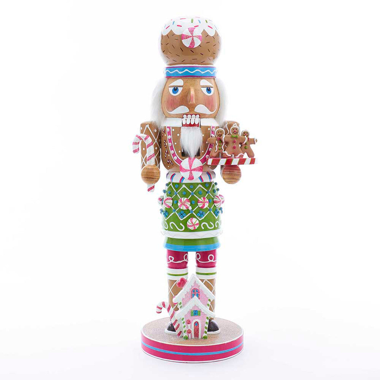 16" Gingerbread With Candy Cane Nutcracker