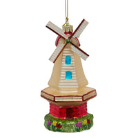 Glass Windmill Ornament