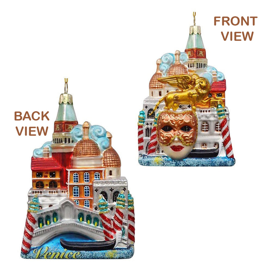 Venice Cityscape Glass Ornament