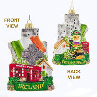 Hollywood Sign Glass Ornament