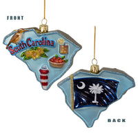 Glass South Carolina Ornament