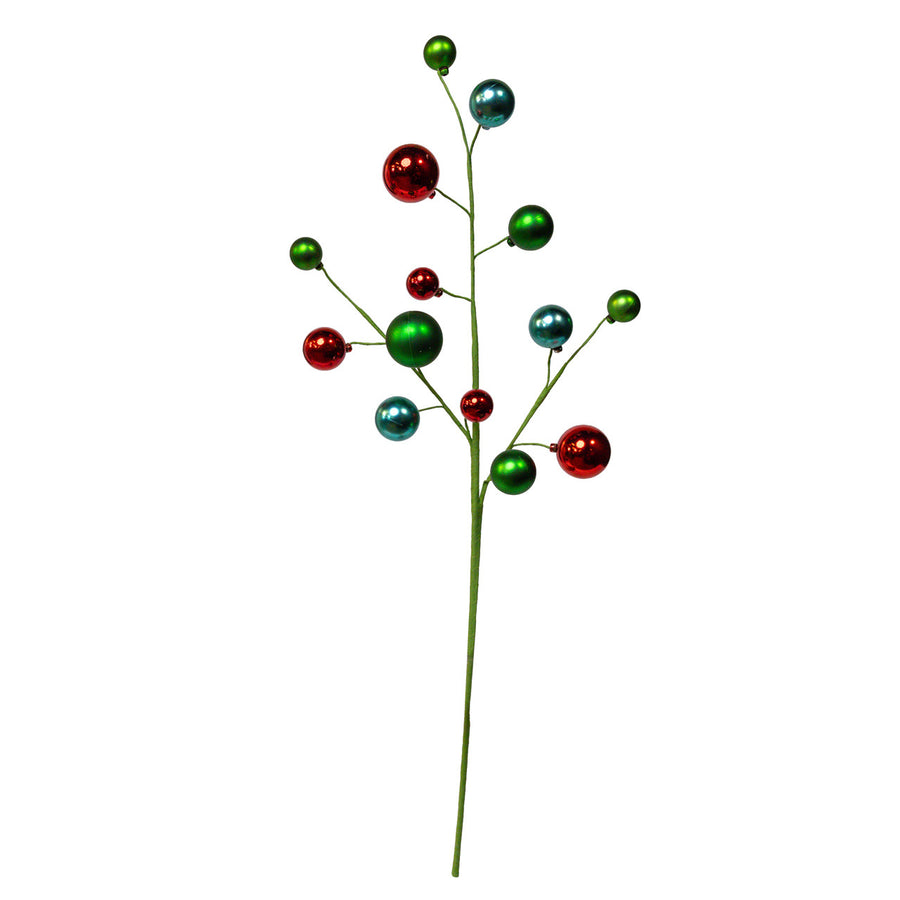 Metallic Red, Green & Blue Ball Spray