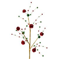 Red & Green Jingle Bell Spray