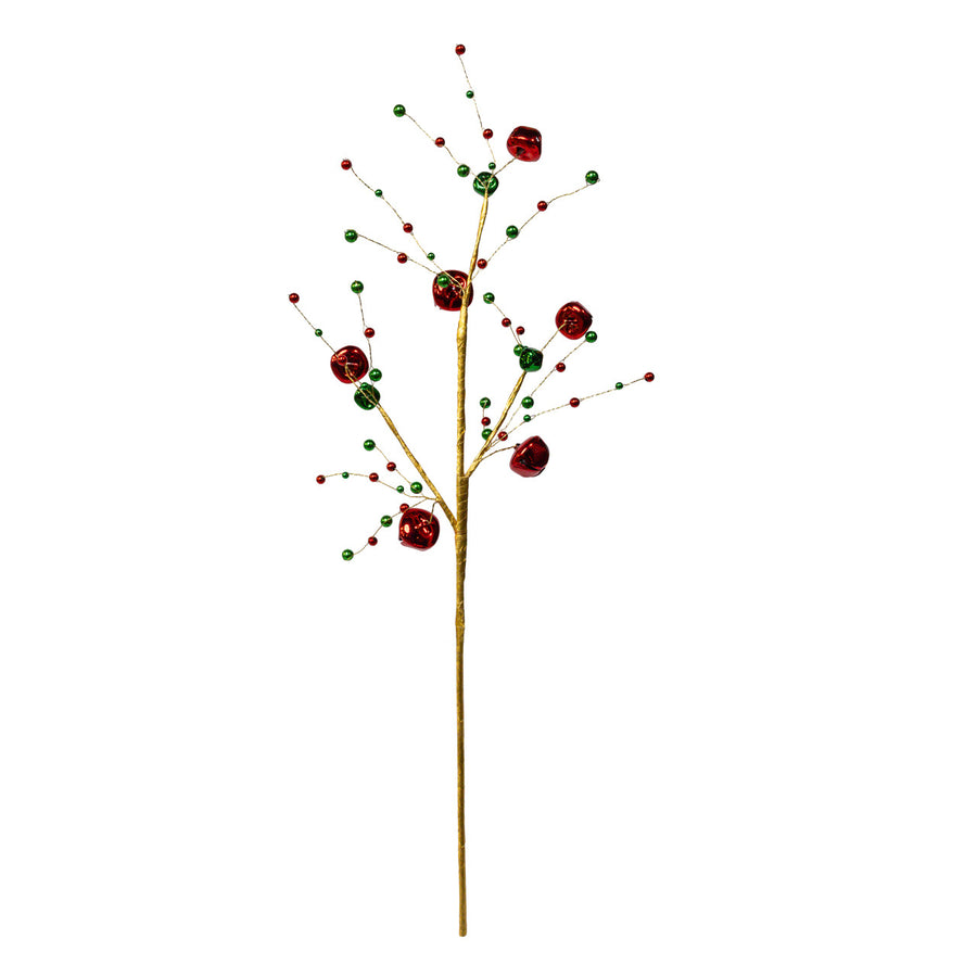 Red & Green Jingle Bell Spray
