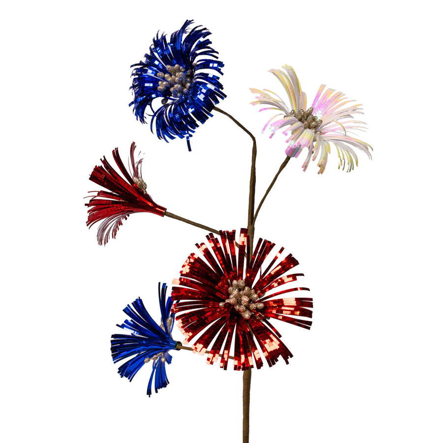 Red, White & Blue Morning Glory Spray