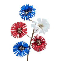 Red, White & Blue Morning Glory Spray