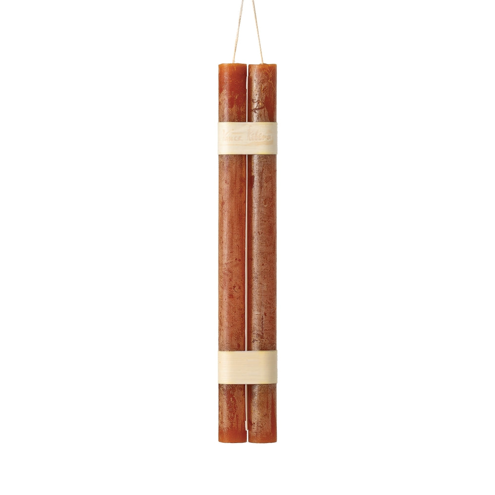 12" Caramel Hanging Timber Taper Candle