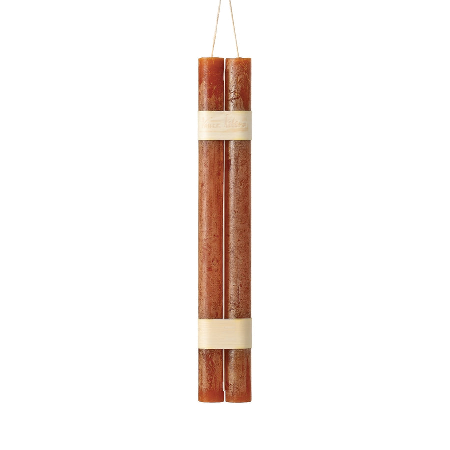 12" Caramel Hanging Timber Taper Candle