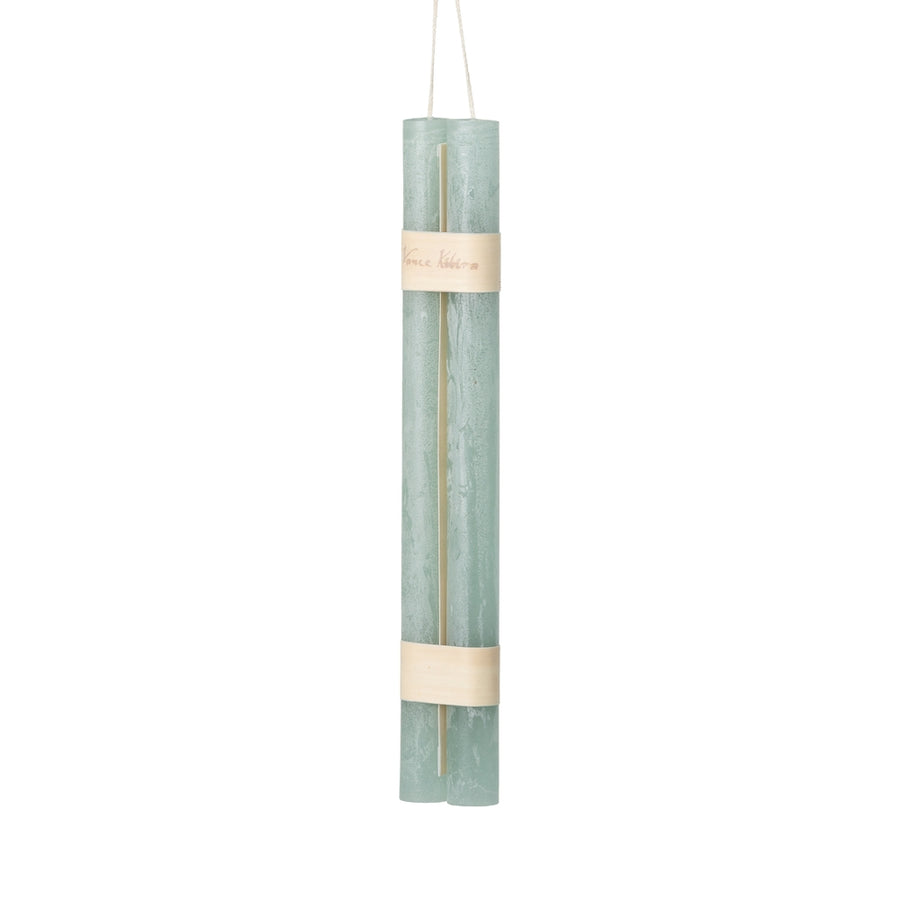 12" Sage Hanging Timber Taper Candle