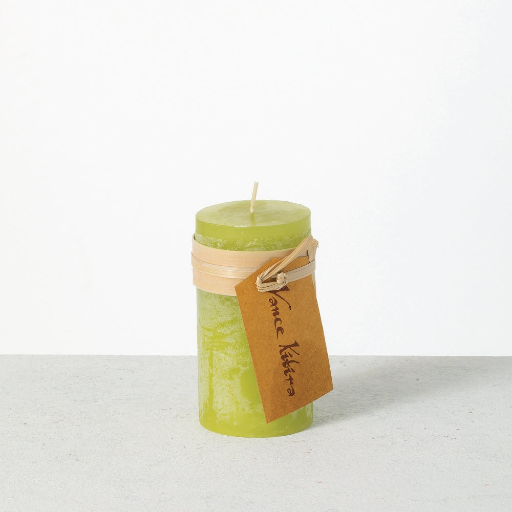 2" x 4" Green Grape Timber Pillar Candle