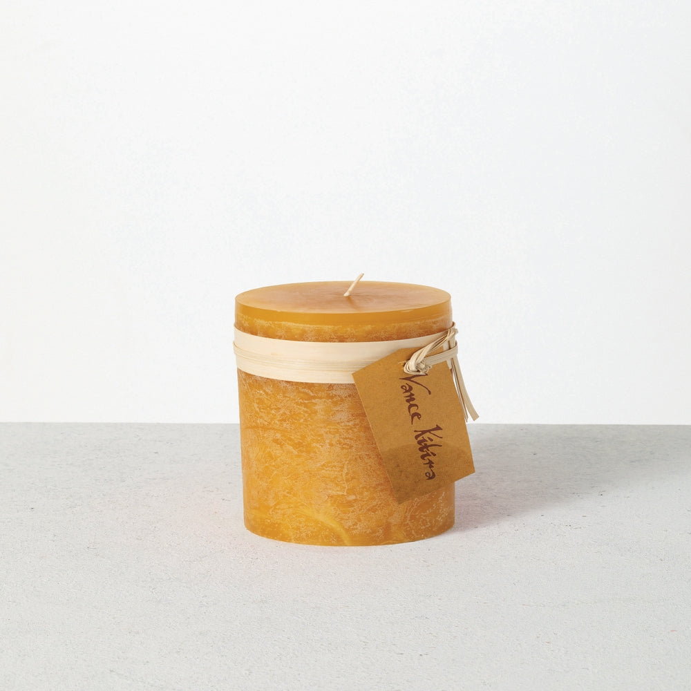 3.25" x 3" Brown Sugar Timber Pillar Candle