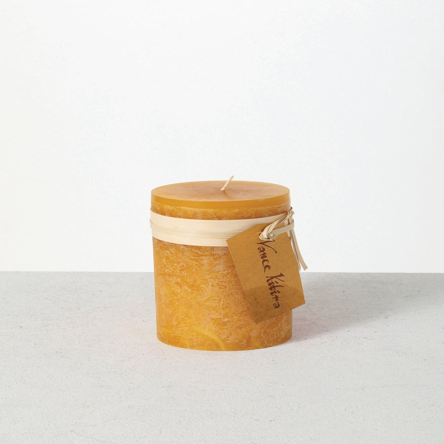 3.25" x 3" Brown Sugar Timber Pillar Candle