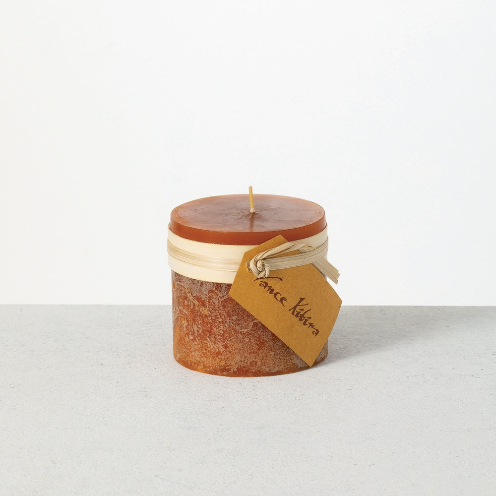 3.25" x 3" Caramel Timber Pillar Candle