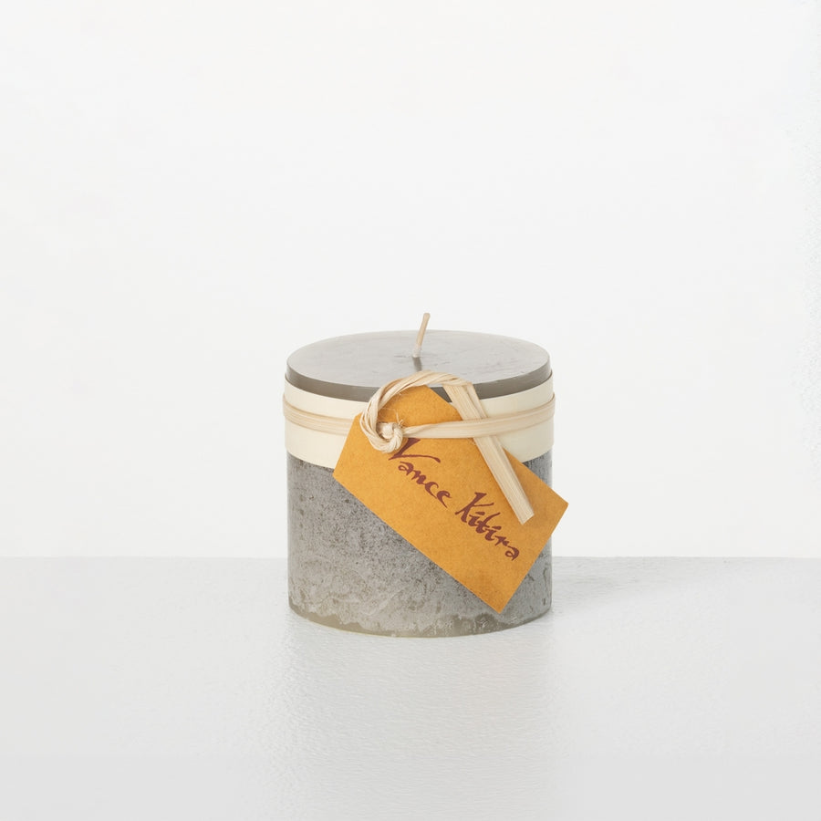 3.25" x 3" Desert Taupe Timber Pillar Candle