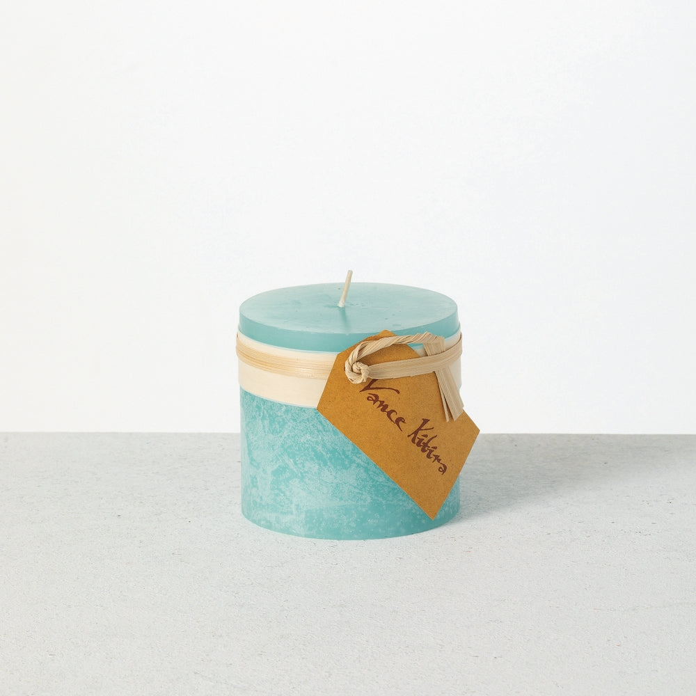 3.25" x 3" Sea Foam Timber Pillar Candle