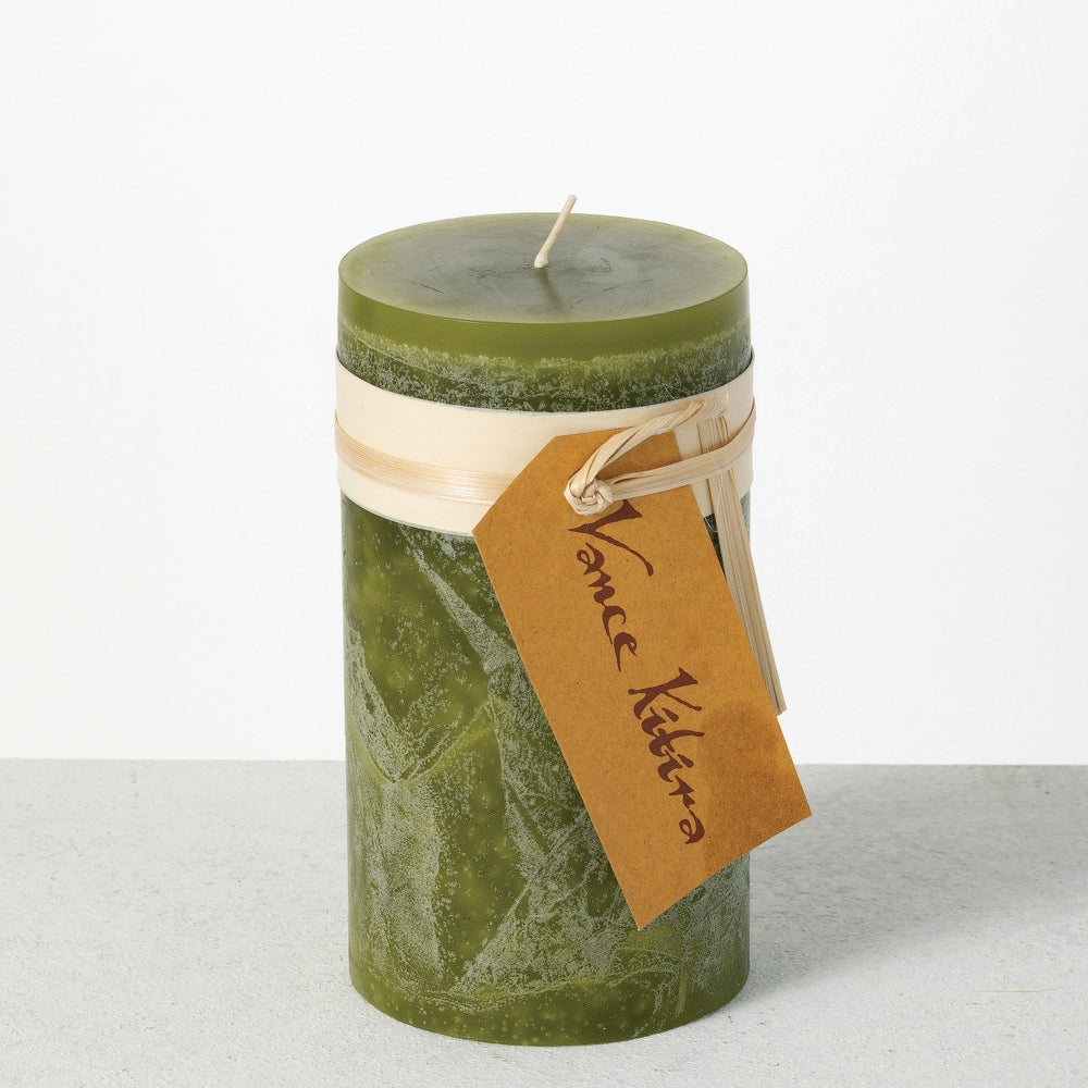 3.25" x 6" Moss Timber Pillar Candle