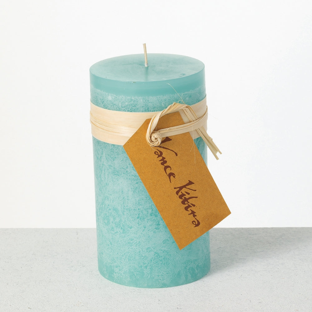 3.25" x 6" Sea Foam Timber Pillar Candle