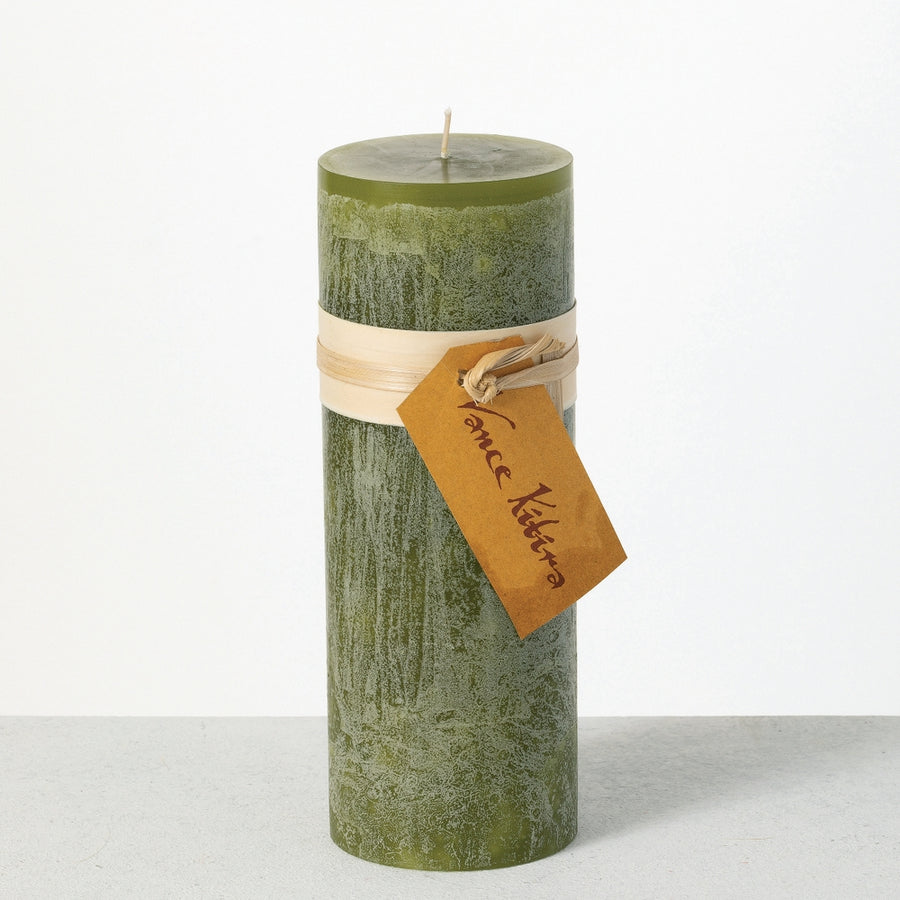 3.25" x 9" Moss Timber Pillar Candle