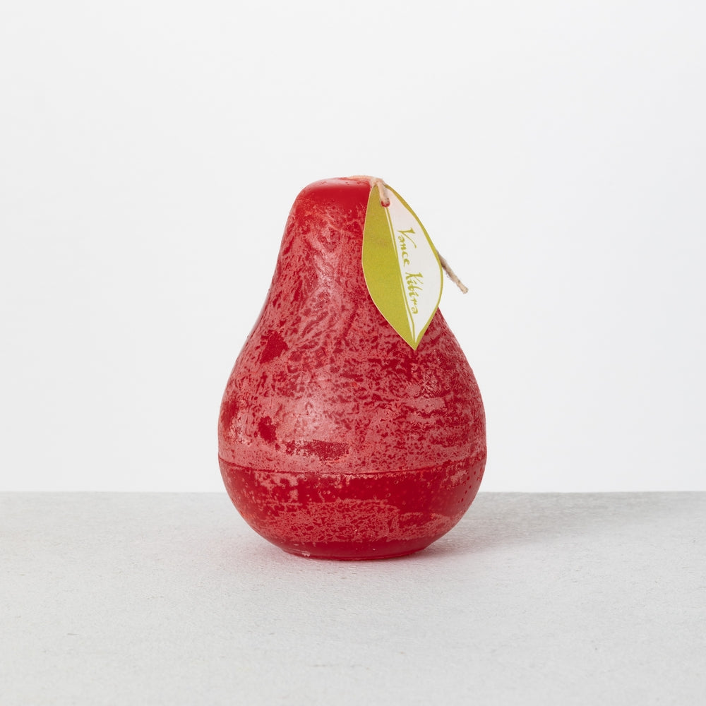 3" x 4" Cranberry Timber Pear Candle