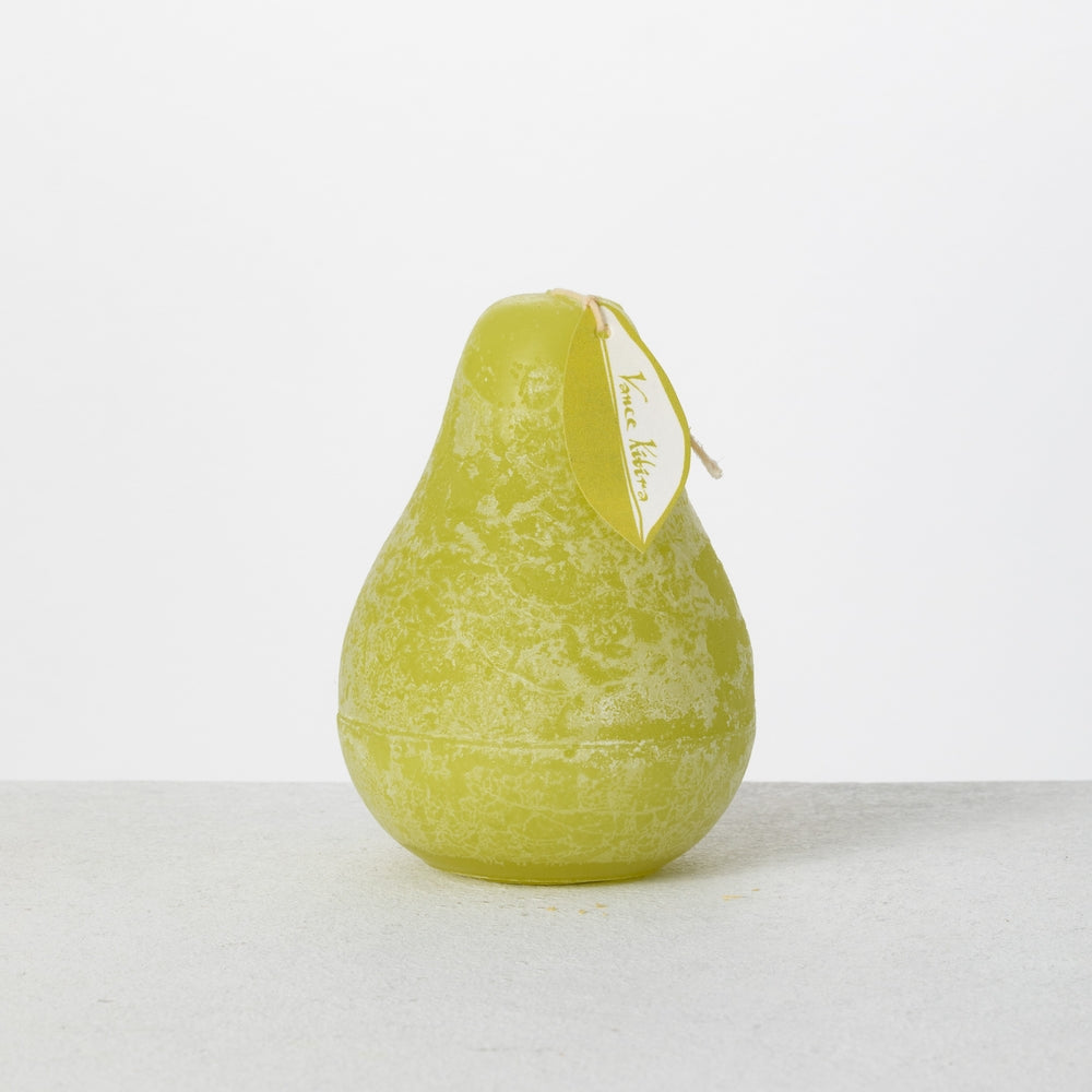 3" x 4" Green Grape Timber Pear Candle