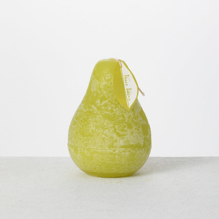 3" x 4" Green Grape Timber Pear Candle