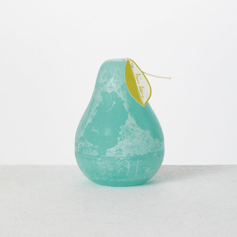 3" x 4" Sea Foam Timber Pear Candle