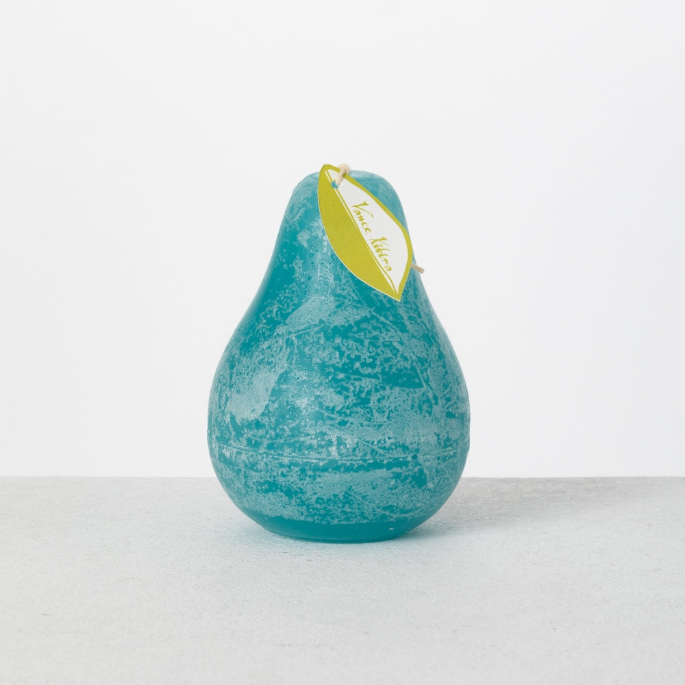 3" x 4" Sea Glass Timber Pear Candle