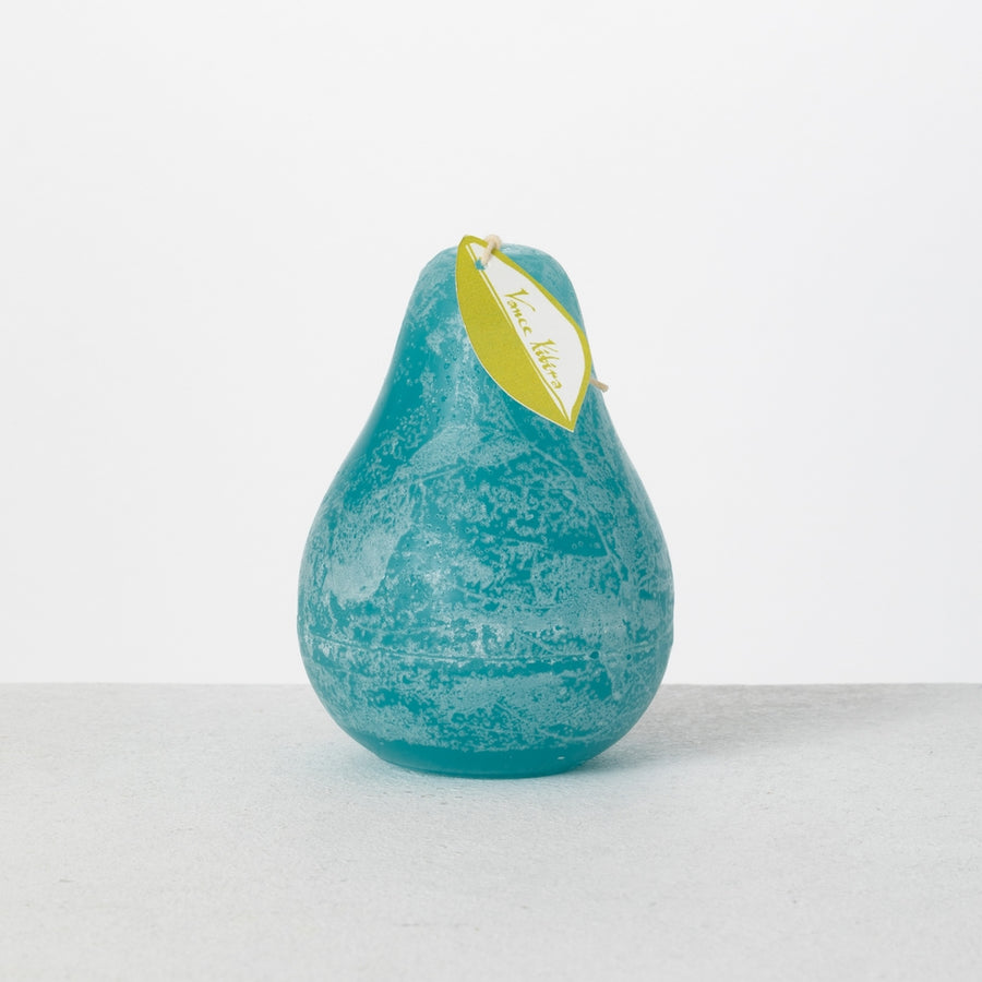 3" x 4" Sea Glass Timber Pear Candle
