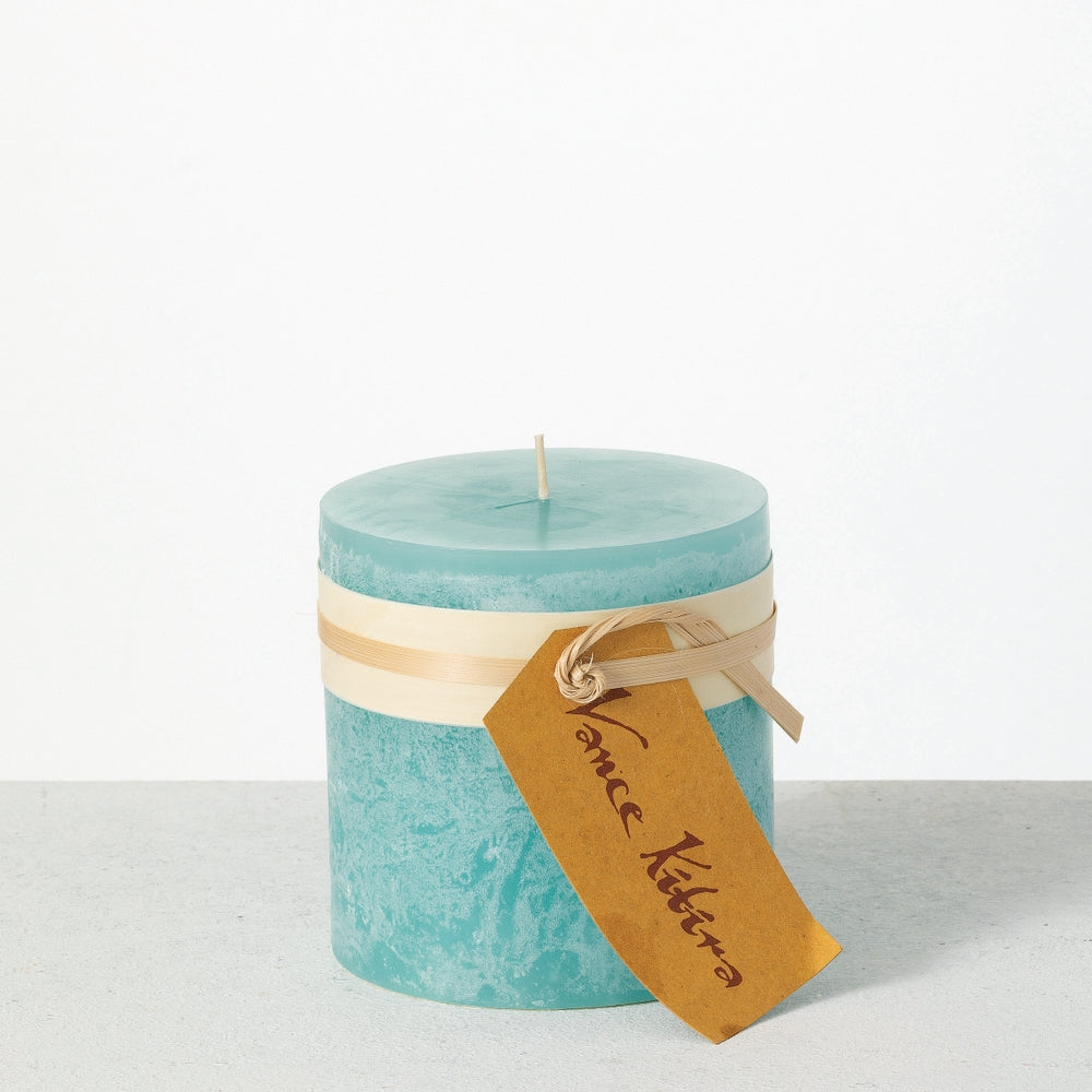 4" x 4" Sea Foam Timber Pillar Candle