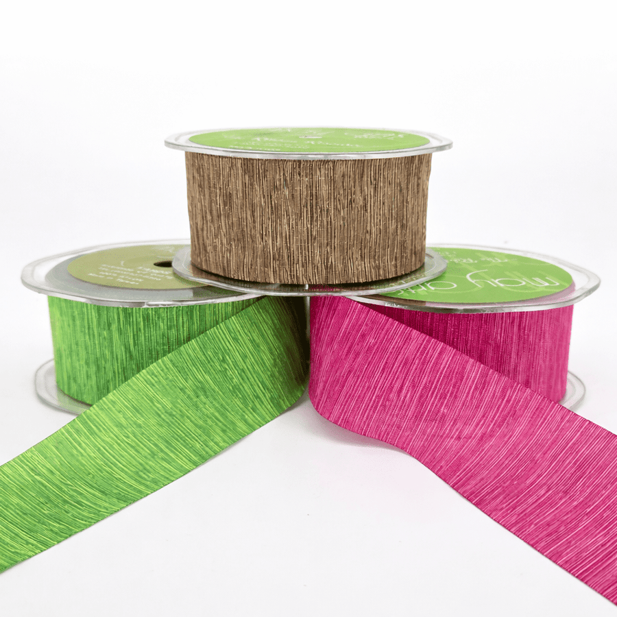 1.5 Inch Textured Two-Tone Ribbon with Woven Edge