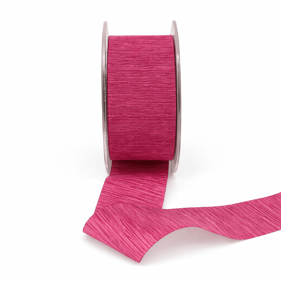 1.5 Inch Textured Two-Tone Ribbon with Woven Edge – NR22 – FUCHSIA/PINK