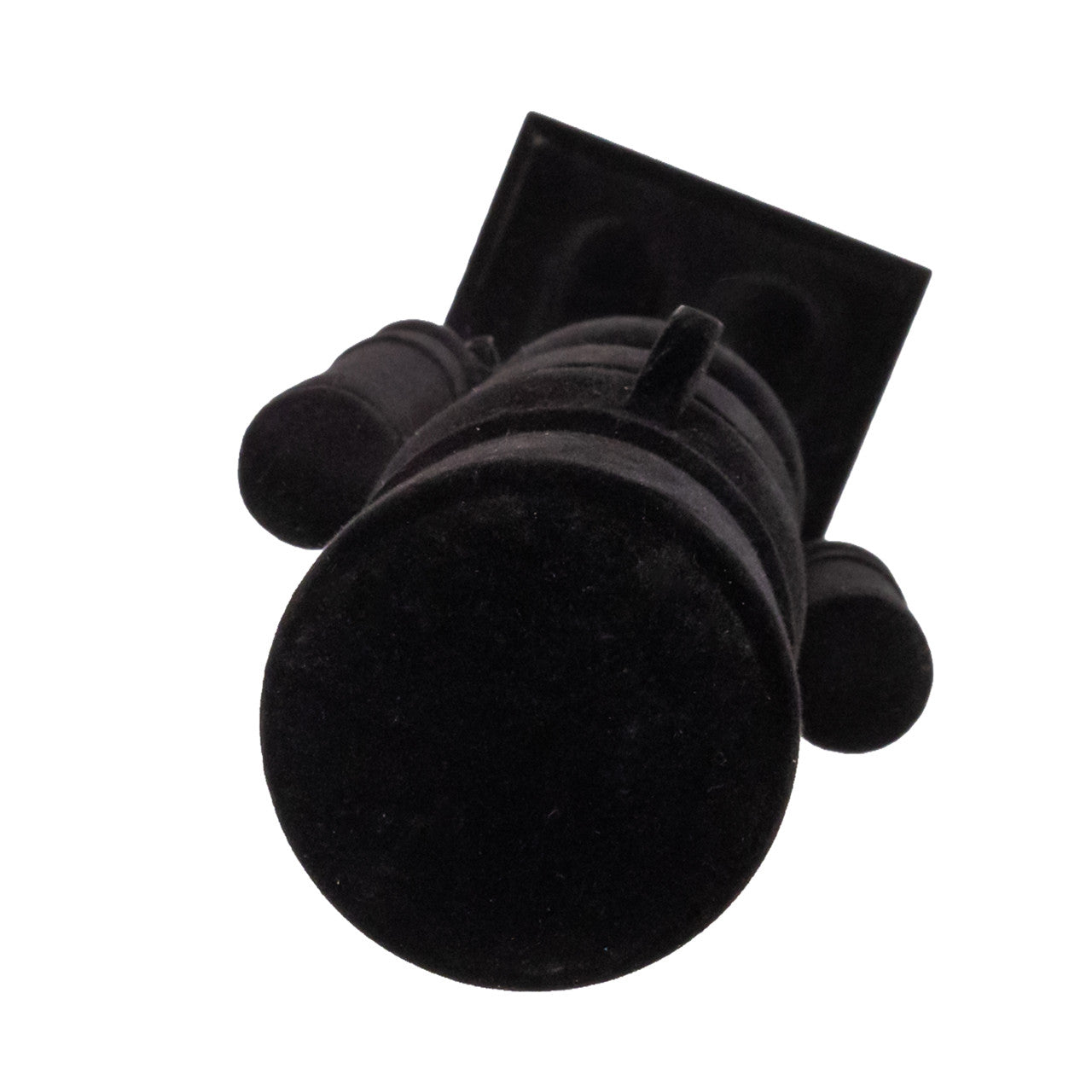 15" Flocked Black Nutcracker