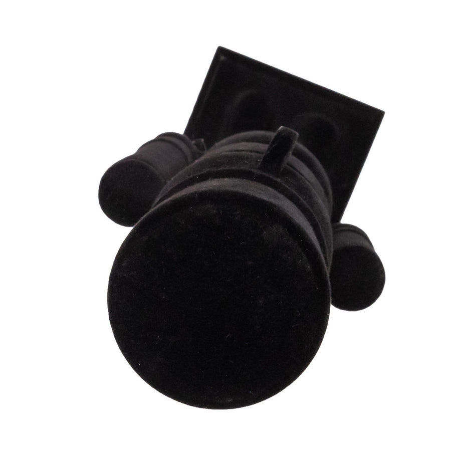 15" Flocked Black Nutcracker