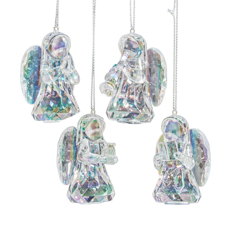 Opalescent Angel Ornaments