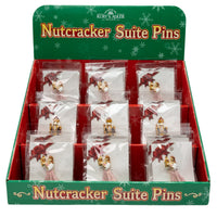 Nutcracker Suite Pins With Display Rack, 2 Assorted Styles