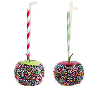 Red & Green Candy Apple Ornaments